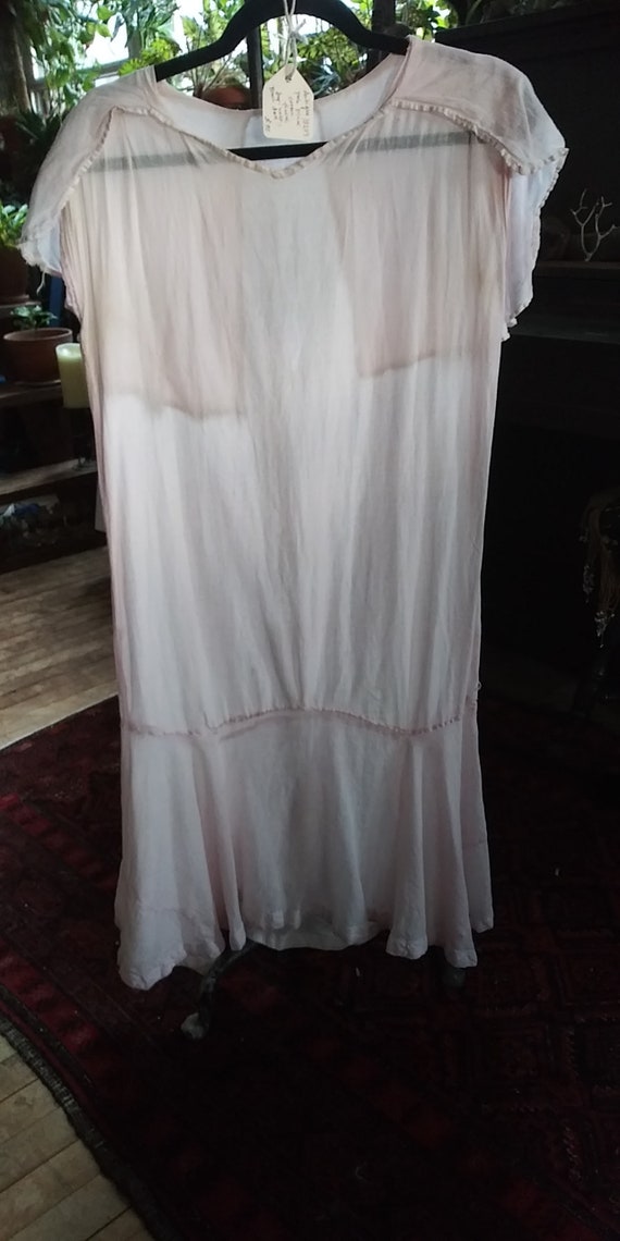 Antique 1920s cotton frock / beach dress