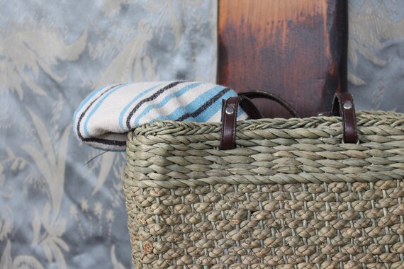 Raffia/Straw sun faded market bag, Summer picnic,… - image 7