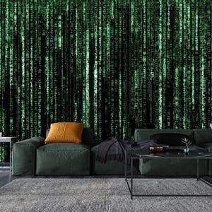 Wallpaper Matrix Green Digital Code