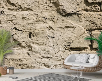 Old stone wall 3D Wallpaper Sandstone wallpaper Best Seller