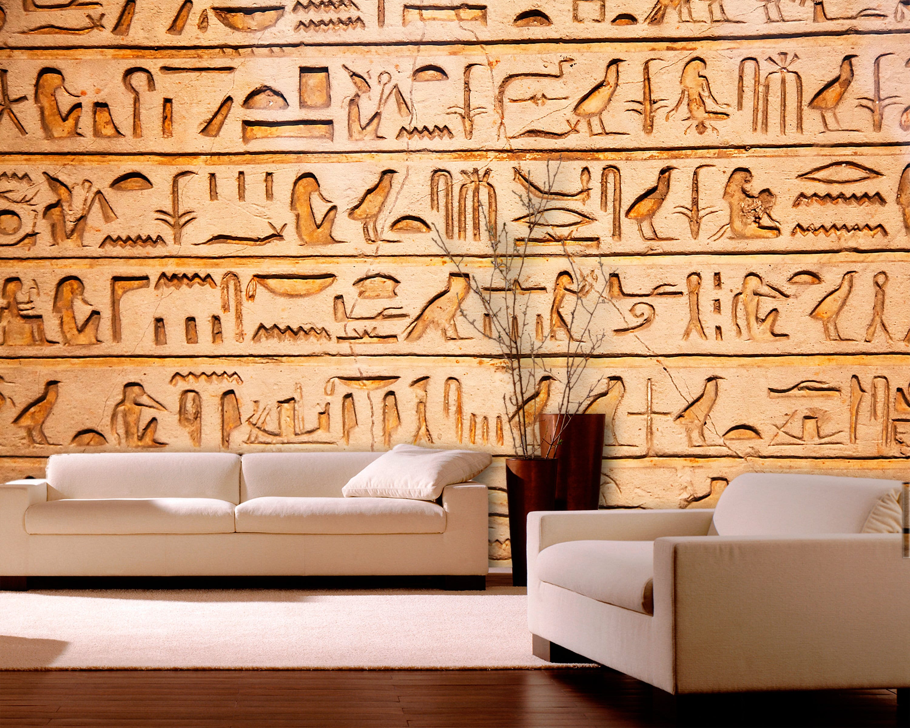 Wallpaper Egyptian Hieroglyphs on a Beige Clay Wall Peel and - Etsy Norway Wallpaper Egyptian Hieroglyphs on a Beige Clay Wall Peel and - Etsy Norway