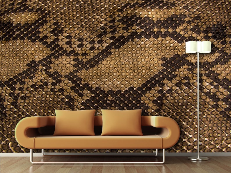 Luxurious Serpent Skin Inspired Wallpaper: Striking Python Pattern to ...