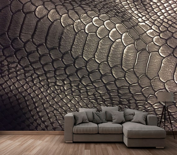 Wallpaper Gray Textured Snake Skin Wall Art Mural - Etsy Australia Wallpaper Gray Textured Snake Skin Wall Art Mural - Etsy Australia