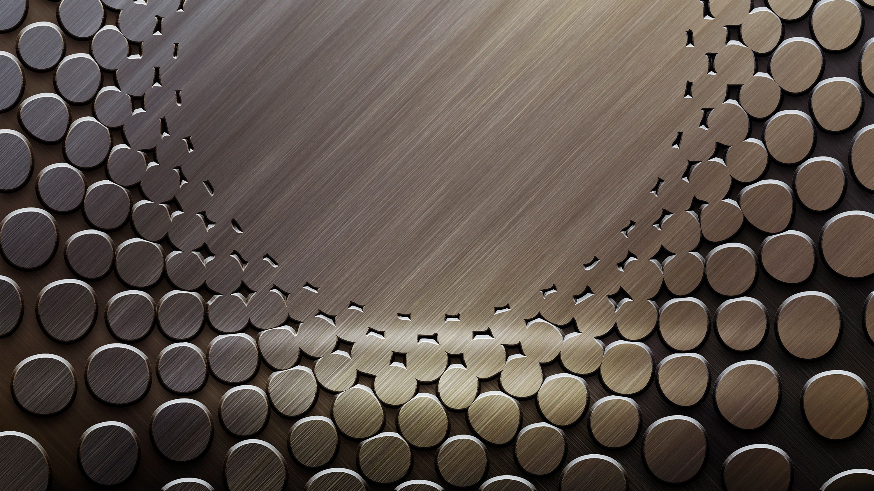 3D Wallpaper Metal Circles Print Extra Large Wall Art Mural on - Etsy