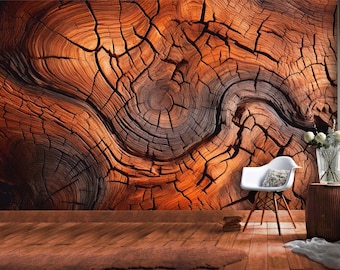 Vintage Wood Texture Removable Wallpaper - Easy Peel and Stick Installation Best Seller