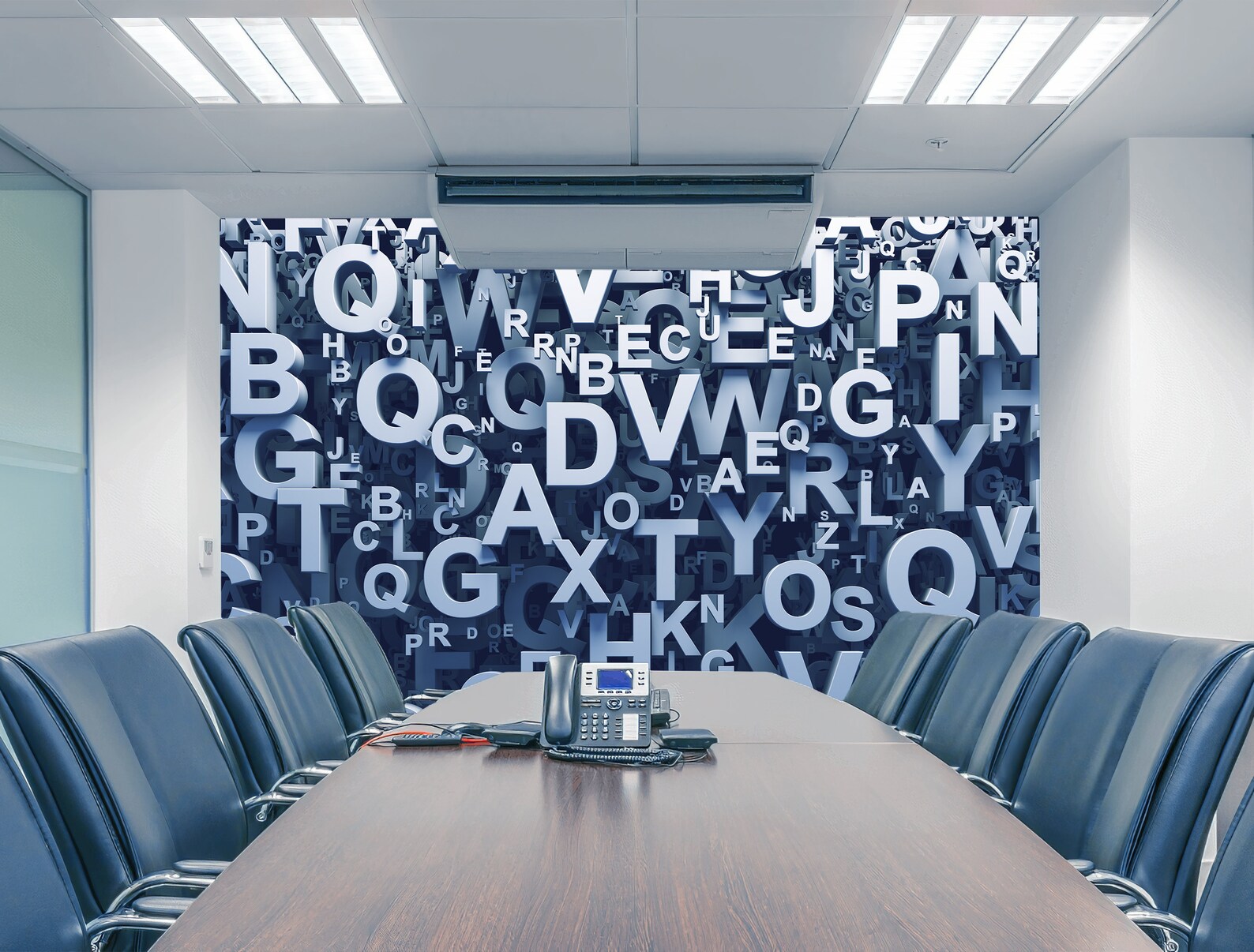 3D Wallpaper Letters Numbers Alphabet 3d Image 3d Wallcovering - Etsy