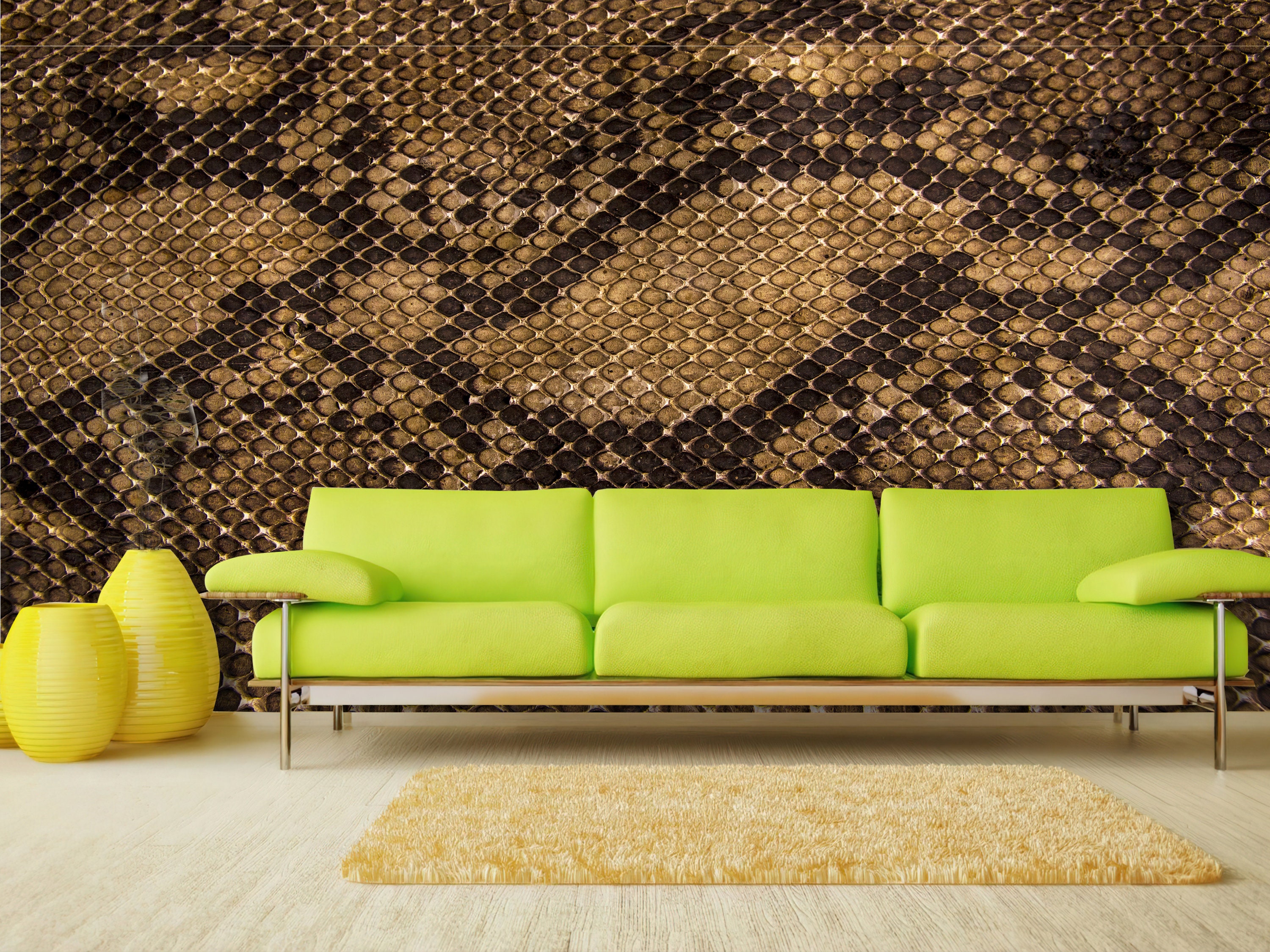 Luxurious Serpent Skin Inspired Wallpaper: Striking Python Pattern to ...