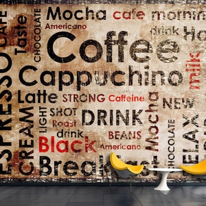 Wallpaper Coffee Schriftzug