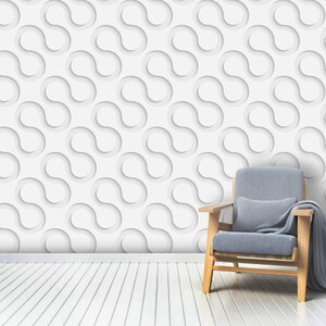 Zigzag Wave 3D Wallpaper - Contemporary Home Decor