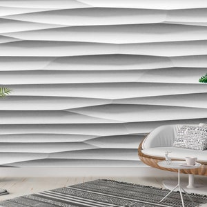 Carta da parati 3D Orizzonte bianco Immagine 3D Rivestimento murale 3D su base non tessuta Stampa Poster regalo extra large da parete