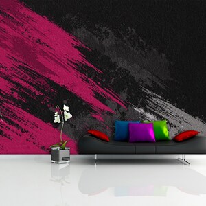 Wallpaper abstract background geometric pink and black