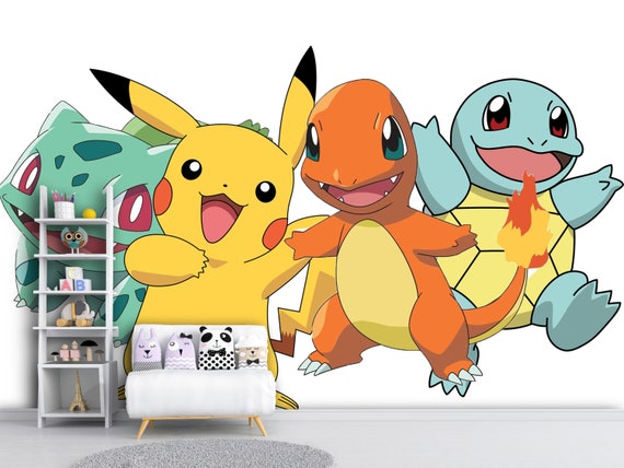 Wallpaper Kids Cartoon Pokemon Kida Room Peel and Stick - Etsy Finland Wallpaper Kids Cartoon Pokemon Kida Room Peel and Stick - Etsy Finland