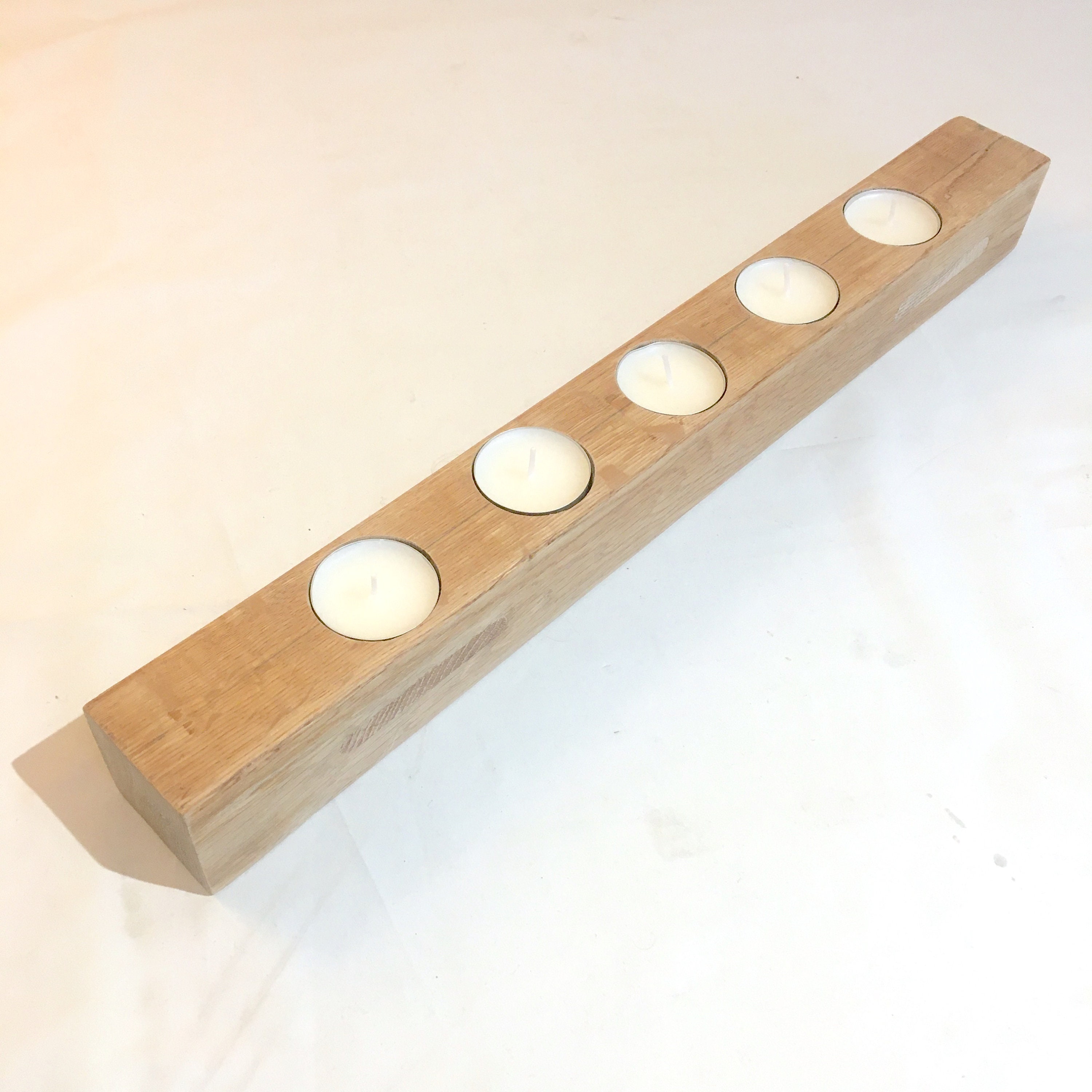 Tea Light Holder Reclaimed Solid Wood Furniture Etsy UK