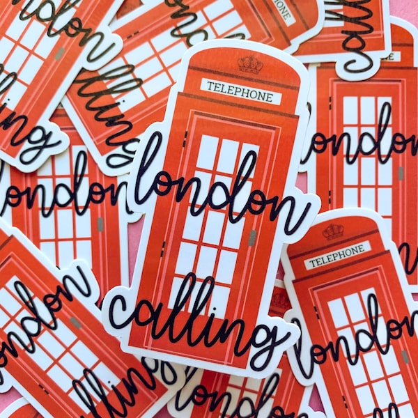 London Calling Sticker | Travel | Waterproof Vinyl Sticker