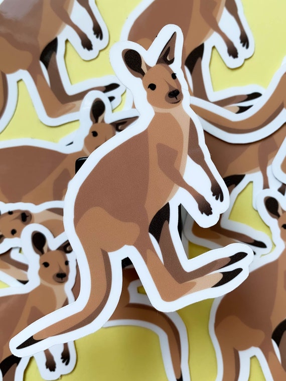 Kangaroo Sticker | Australia | Waterproof Vinyl Sticker