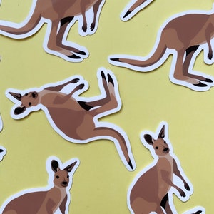 Kangaroo Sticker | Australia | Waterproof Vinyl Sticker image 2