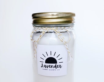 Lavender Scented Candle, Mom Gift from Daughter, 30th Birthday Gift For Her, Vegan Friendly, Candle Gift, Secret Santa Gift for Women