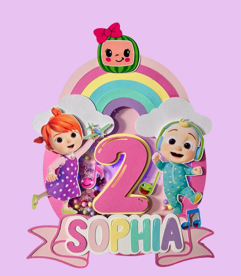 Cake Topper Comelon Cake Topper for Girl Etsy Ireland