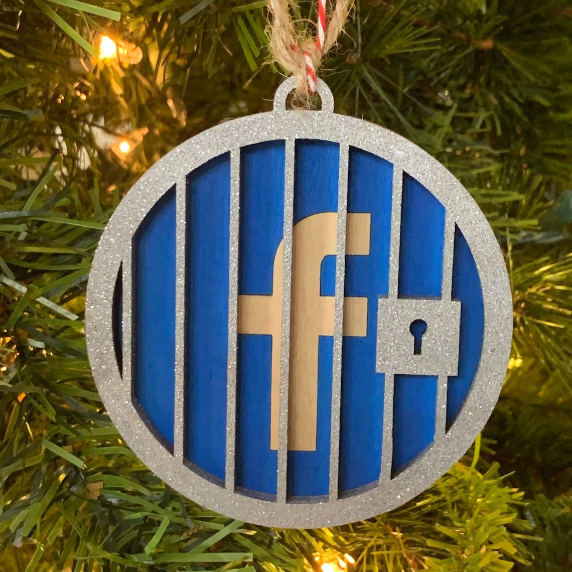 Facebook Jail Ornament Etsy
