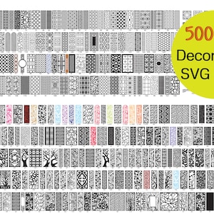 Panel Collection 500cnc files Panel Dxf SVG,Lightburn Art Library for Laser Cut cnc plasma, laser cut files,cnc patterns Stencil image 1