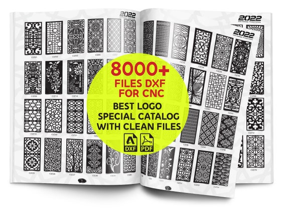 8K+ Room Divider Panel Collection: CNC Laser Cut Files (DXF, PDF)