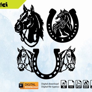 Hufeisen SVG-Dateien Pferd Dxf-Dateien | Hufeisen-Schnittdateien | Hufeisen Vektor-Dateien | Hufeisen Vektor | Hufeisen Clip Art | Cnc-Dateien