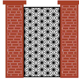 Wall Panel Art Garden Wall Room Divider KAP009 SVG Dxf Decorative Panel, Stencil, Wall Handing Dxf files for CNC plasma, laser cut