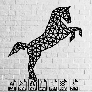 Horse Svg decor design Laser Cut Files  Horse Dxf Files Laser