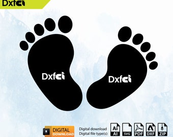 Newborn baby Svg Baby Gift Feet baby shower SVG Png baby's foot Svg Baby Footprints Svg instant Download Files