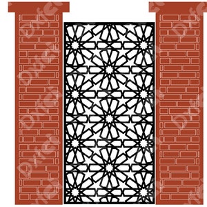 Anatolia Wall Panel Art Garden Wall Room Divider KAP010 SVG Dxf Decorative Panel, Stencil, Wall Handing Dxf files for CNC plasma #KAP010