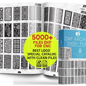 Decorative Panels DXF Bundle - 5K+  Laser Cut Files CNC Cutting Files | Laser, Plasma, Router Ready | Panel Collection Catalog