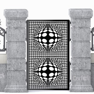 Digital Gate Grill Panel Dxf Panel Partition Room Divider Templates Vector Svg Dxf Files Laser Cutting CNC Plasma Cutter #2027