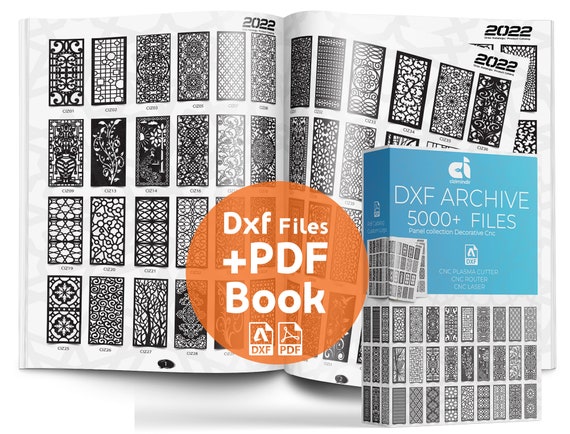 10K+ CNC Dxf Panel Designs: DXF Files for Plasma, Laser & Router (PDF Catalog)