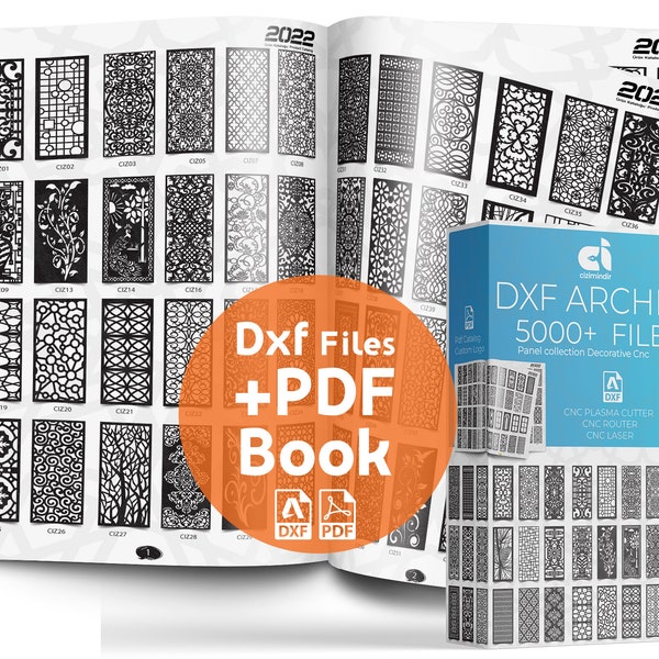 10K+ Panel Collection Dxf files cnc plasma files panels Gate Dxf Files, Metal&Wood Patterns Panel designs catalog dxf, 5K+ PDF Catalog