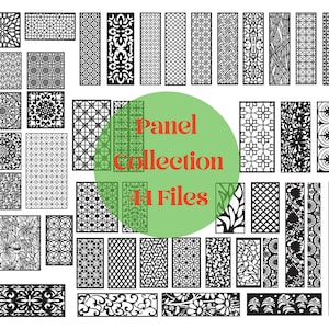 Geometric Decorative Panels | DXF SVG Files for CNC Plasma & Laser Cutting | Wood Screen Pattern Design Collection