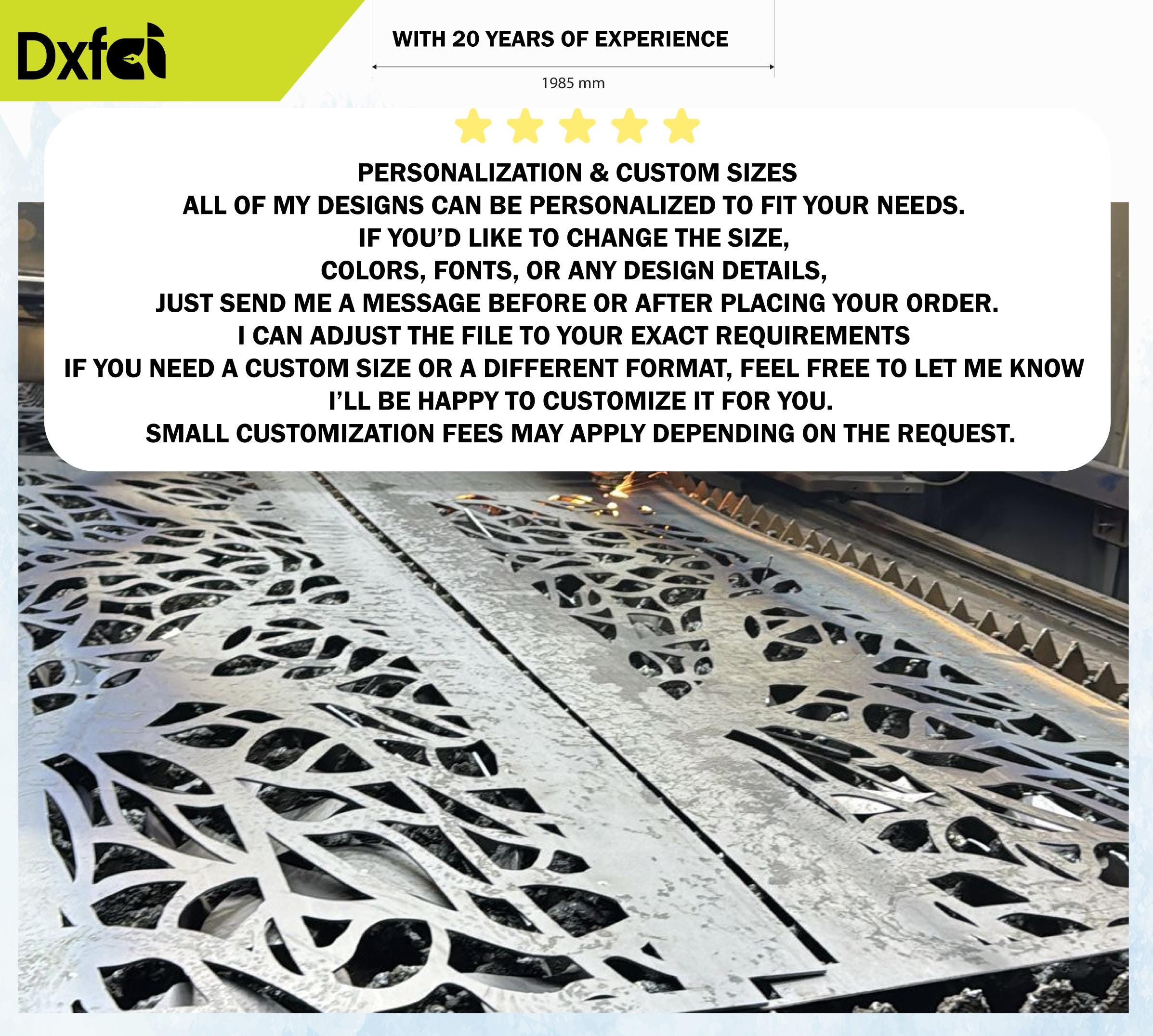 Gate Grill Panel DXF: CNC Laser Cut Templates (digital Download) - Etsy