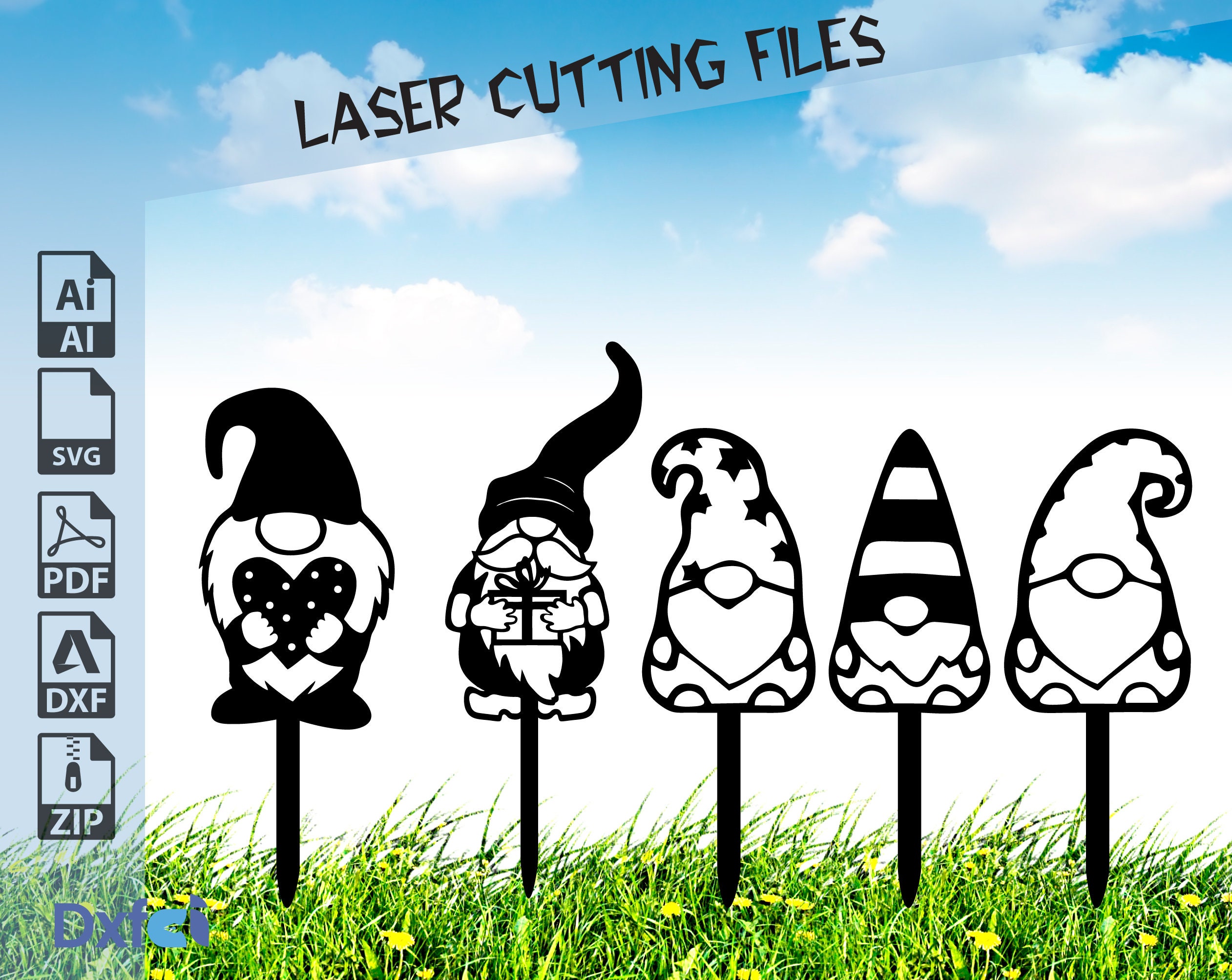 Gnome Bundle SVG for Cut File,christmas Doodle, Gnomes Svg Dxf Files - Etsy
