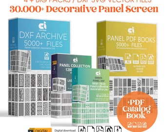 30K+ Decorative Panel Designs | CNC Laser Cut Patterns (DXF SVG)