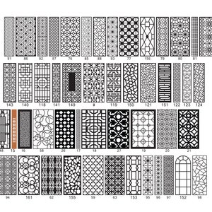 Panel Collection 500cnc files Panel Dxf SVG,Lightburn Art Library for Laser Cut cnc plasma, laser cut files,cnc patterns Stencil image 10