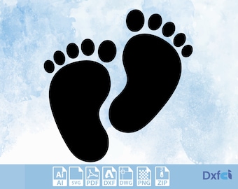 Neugeborenen Baby svg Baby Geschenk Füße Baby-Dusche SVG Babys Fuß svg Baby Fußabdrücke svg sofortigen Download Dateien