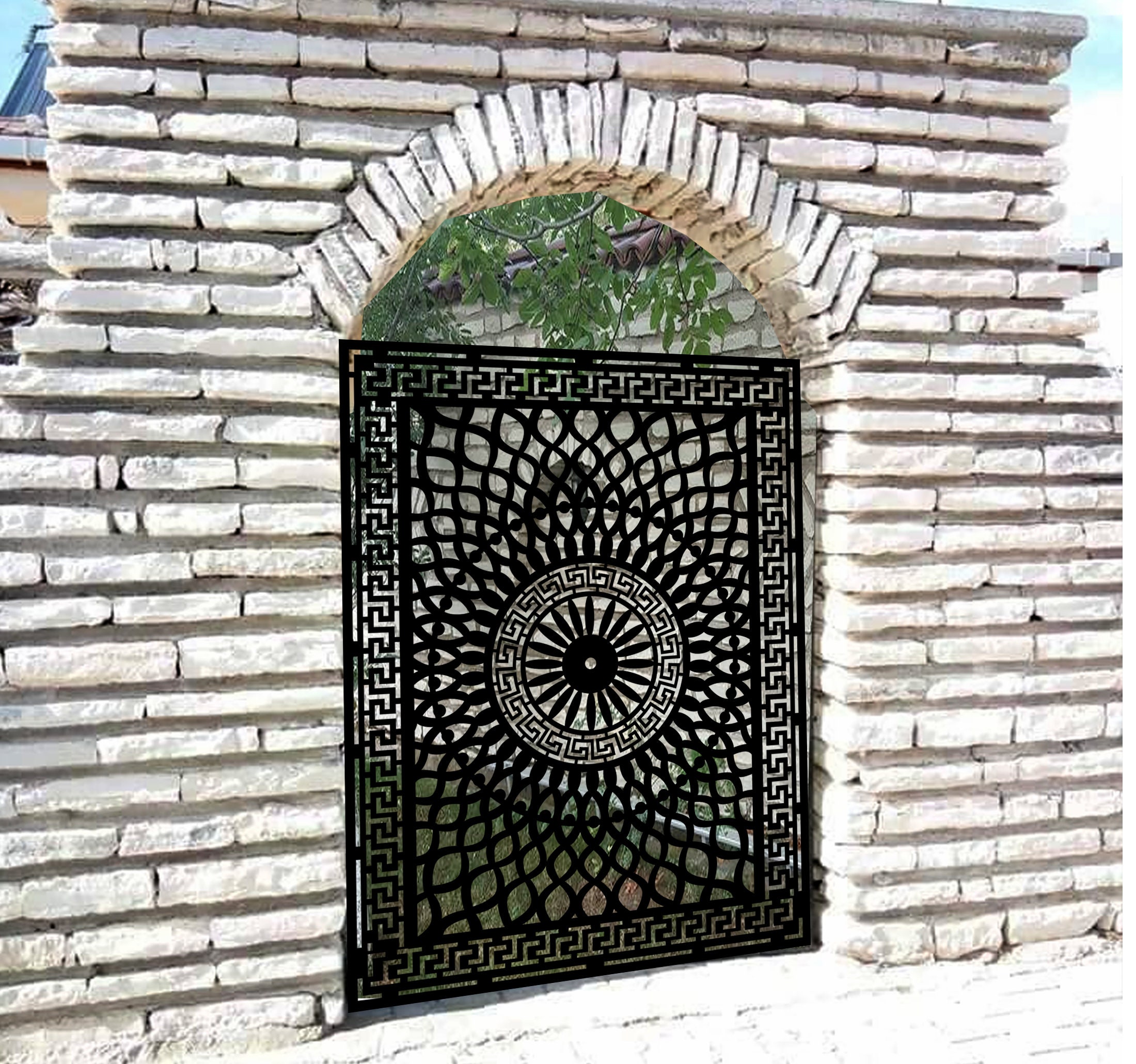 Dxf File Rounds Panel Modern Round Pattern Panel DXF Svg,cnc Laser Plasma Dxf New Patterns ...