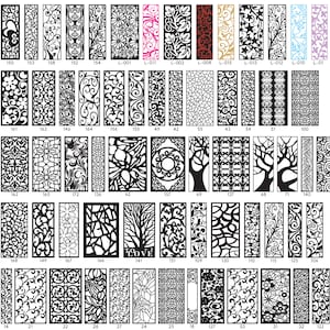 Panel Collection 500cnc files Panel Dxf SVG,Lightburn Art Library for Laser Cut cnc plasma, laser cut files,cnc patterns Stencil image 4