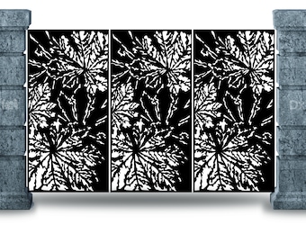 Leaf pattern panel Door Partition Pattern Partition Room Divider Templates Vector Svg Dxf Files Laser Cutting CNC Plasma Cutter #2864