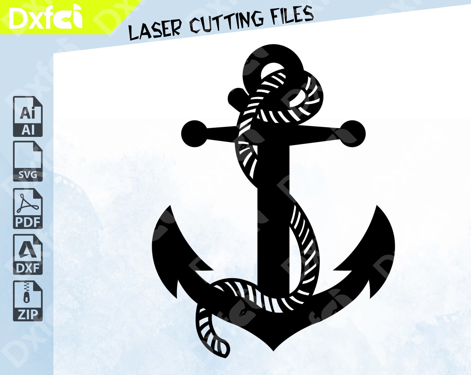 Anchor SVG Bundle Anchor Dxf Files Laser Cut Split Anchor Etsy