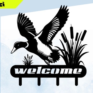 Pato SVG Caza de patos SVG Patos SVG Pato Pegatina Svg Patos Volando Svg Corte Láser Archivos Dxf Cnc Corte por Plasma