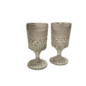 Vintage Crystal Cocktail Glasses (Set of 2)