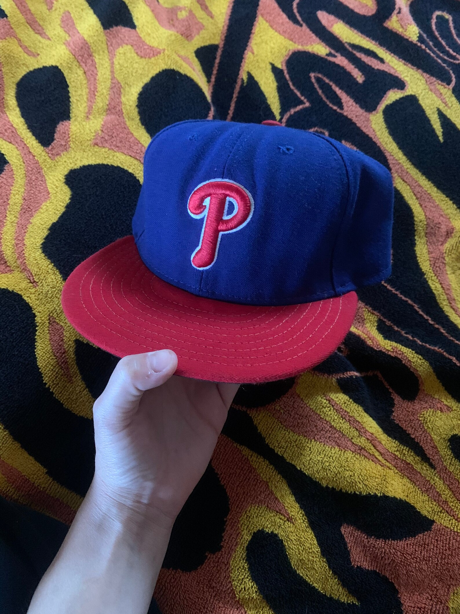 New Era Philadelphia Phillies Fitted Hat 7 1/8 Etsy
