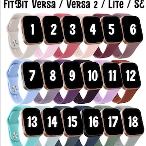 FitBit Armband - Versa / Versa 2 / Lite / SE | Flera designalternativ | FRI FRAKT TILL USA!!! bild 1