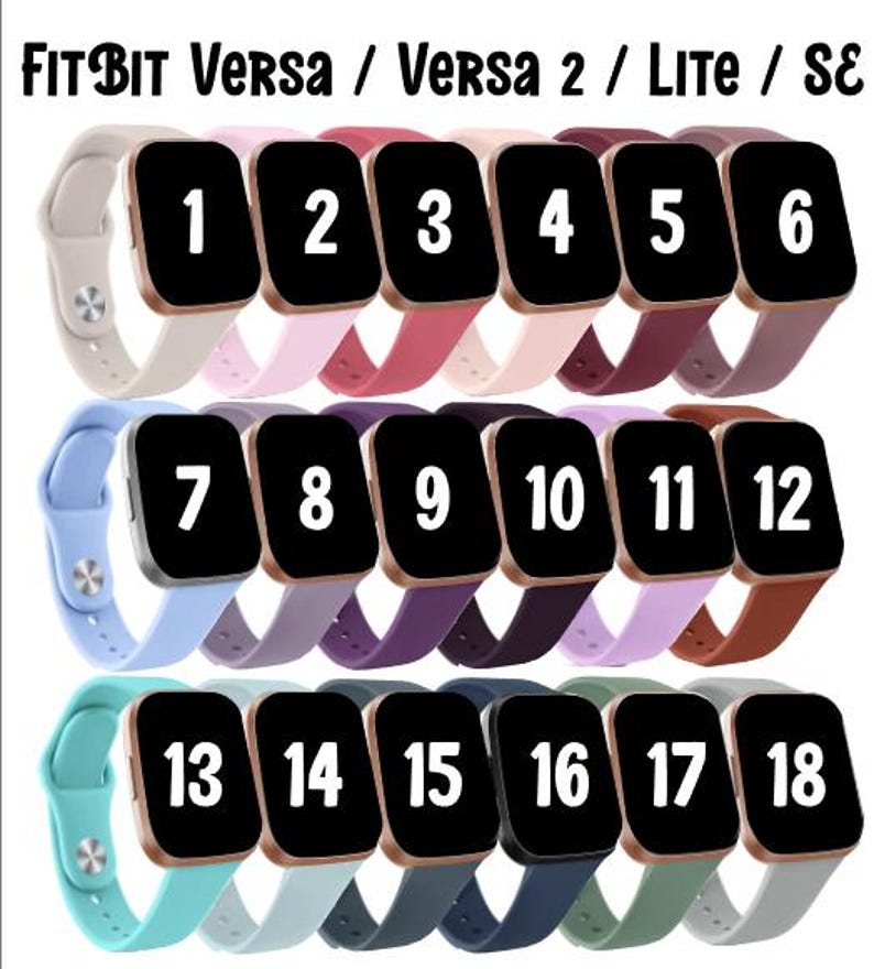 FitBit Armband - Versa / Versa 2 / Lite / SE | Flera designalternativ | FRI FRAKT TILL USA!!! bild 1