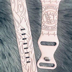 Personalized EMT Firefighter | APPLE Watch Band | Healthcare | First Responder | Free US shipping!!!